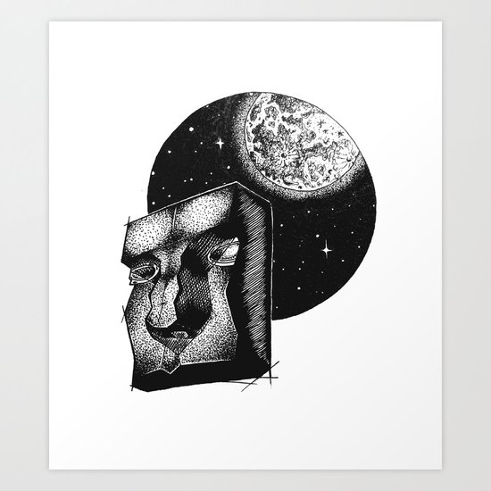 MOONLIT Art Print