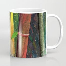 Colorful bamboo painting with gouache Coffee Mug