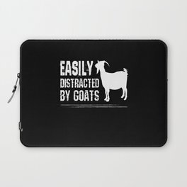 Goat Easily Distracted By Goats Laptop Sleeve