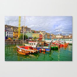 Cobh Town Harbour in Ireland Canvas Print