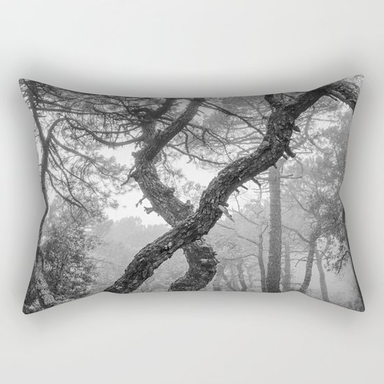"X". Forest dreams BW Rectangular Pillow