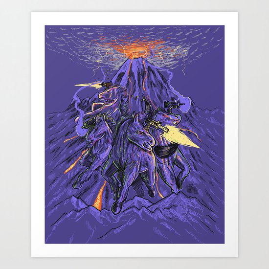 Uzicorns Art Print