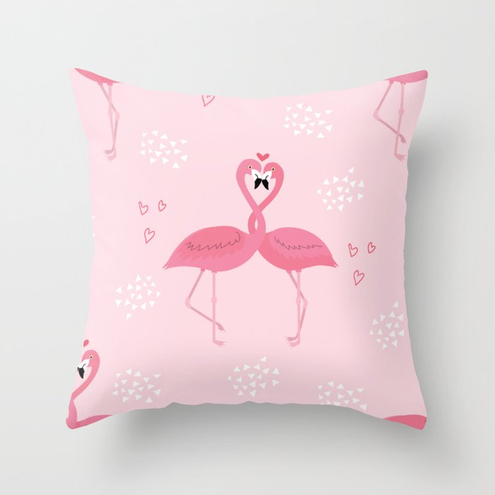 Flamingo  Throw Pillow