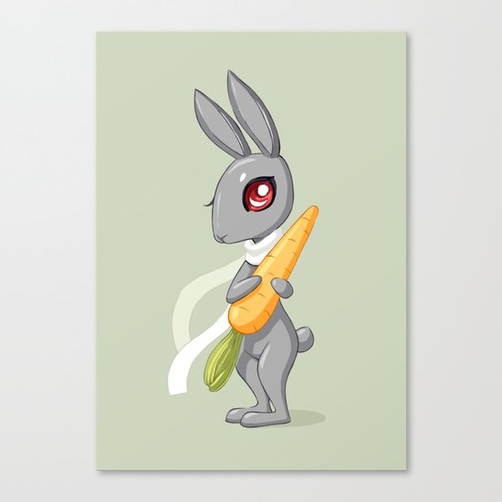 Bunny Carrot 3 Canvas Print