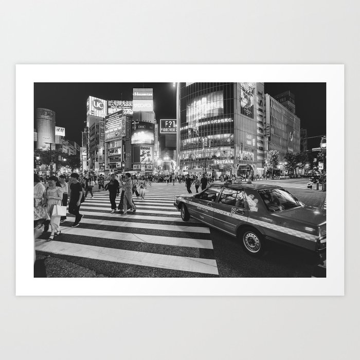 Shibuya Crossing III Art Print