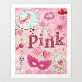 I Believe In Pink - Audrey Hepburn - Wall Art Print - Home Decor Print Art Print