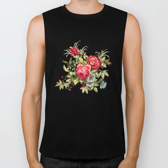 flowers Biker Tank