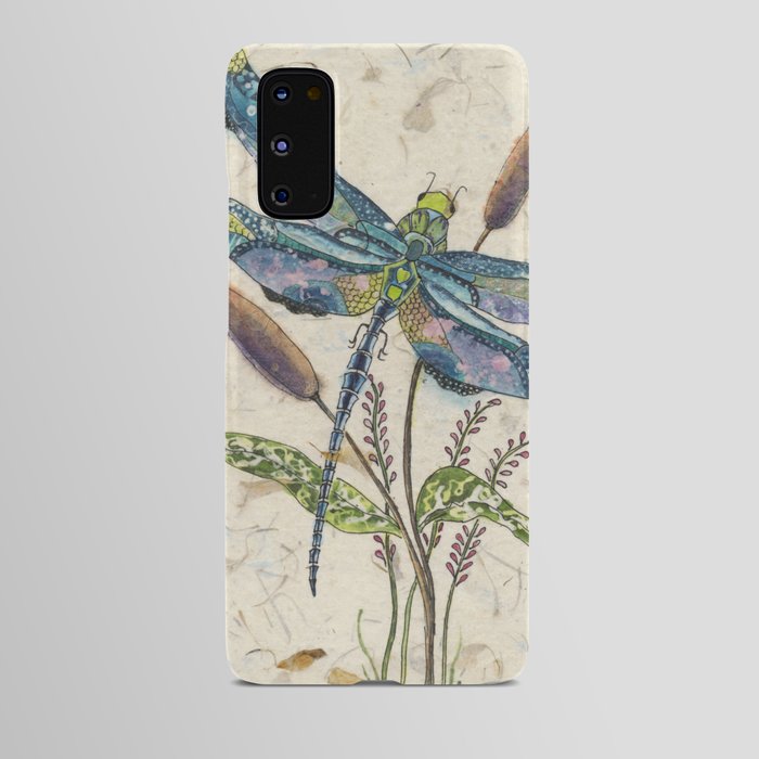 ""Dragonflies and Cattails" Android Case