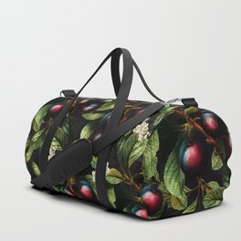 Vintage Night Fall Fruits Flowers And Plum Garden  Duffle Bag