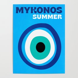 Mykonos: Vintage Travel Colour Series 03 Poster