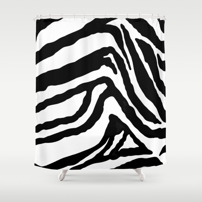 Zebra print.Pattern,,animal print home decor Shower Curtain