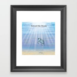 Toward the Ocean Framed Art Print