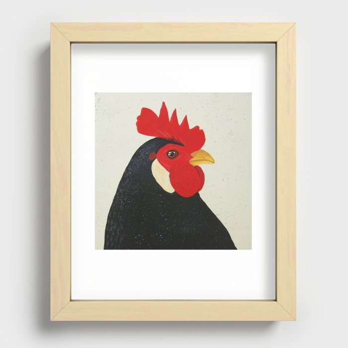 Man of the Roost Recessed Framed Print