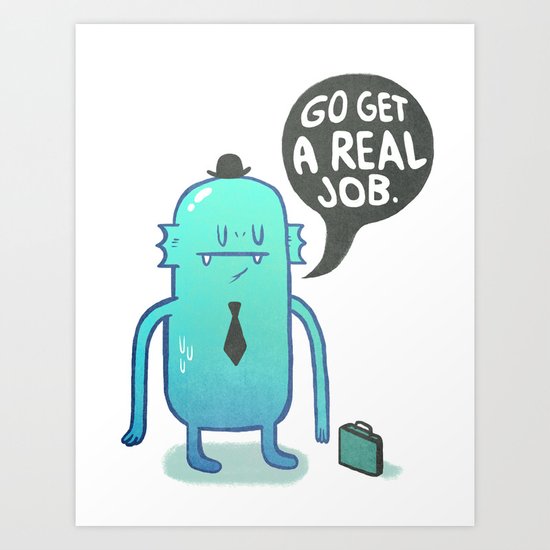 Job Hunt Art Print