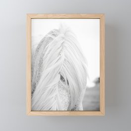 Dappled White Framed Mini Art Print