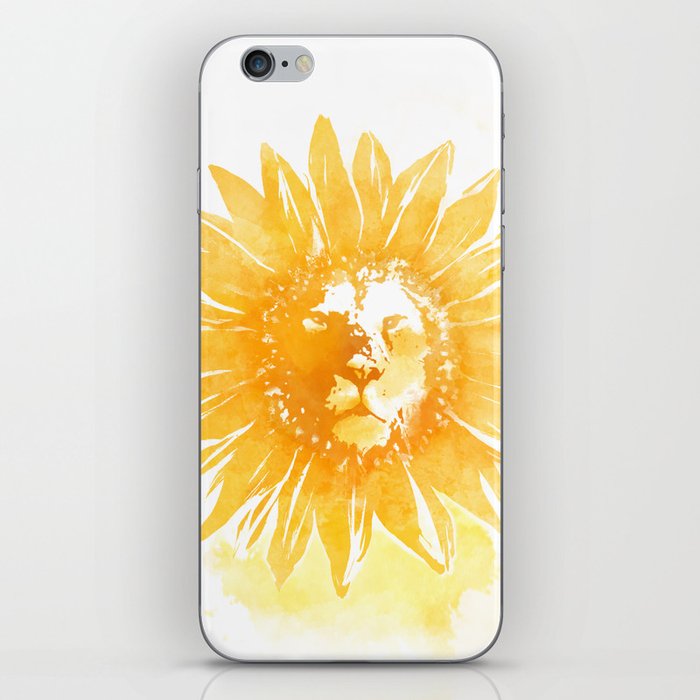 Lion Sunflower iPhone Skin