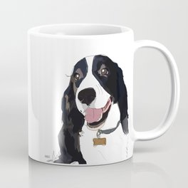 English Springer spaniel dog b/w Coffee Mug