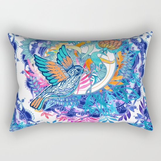 Wild Garden Rectangular Pillow