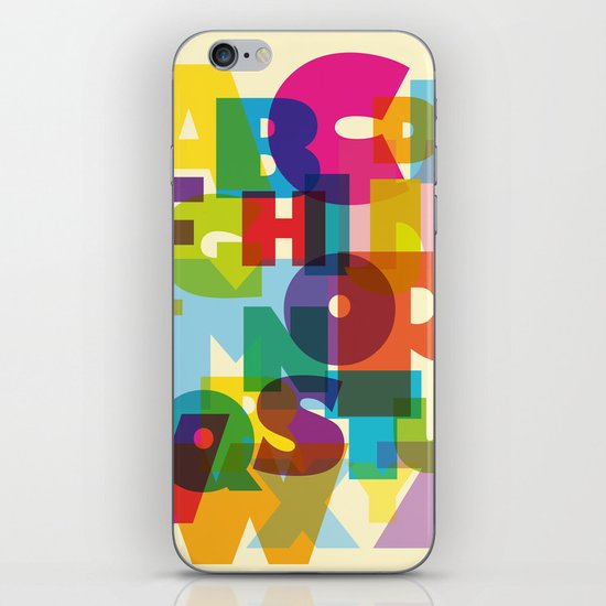 ABC in colour iPhone & iPod Skin