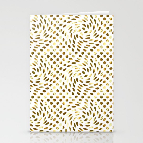 Twisted Polka Dots (white background)  Stationery Cards