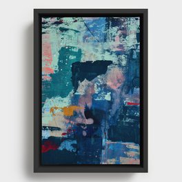 The Peace of Wild Things: a vibrant abstract piece in a variety of colors by Alyssa Hamilton Art Framed Canvas