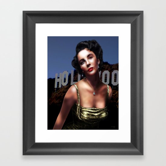 Liz Taylor Framed Art Print