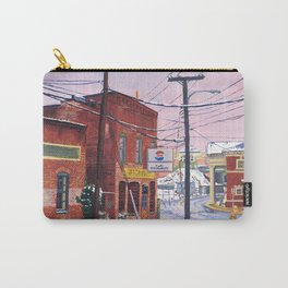 Crossing, C-ville, VA Carry-All Pouch | Painting, Illustration, Architecture, Landscape 