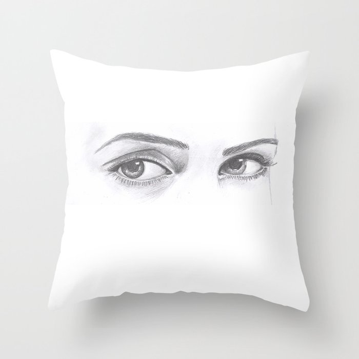 Look Into My Eyes Throw Pillow
