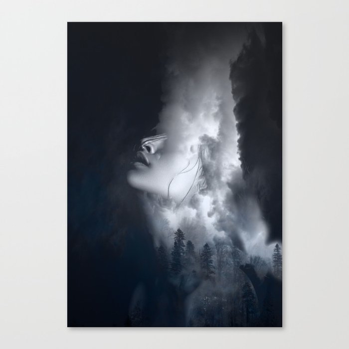Up In Smoke (Her) Canvas Print