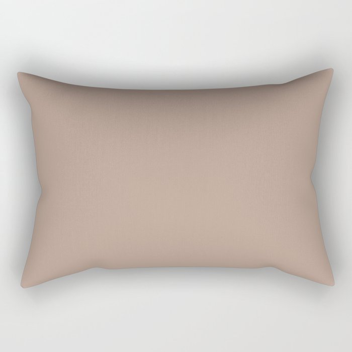 Nougat Brown Rectangular Pillow