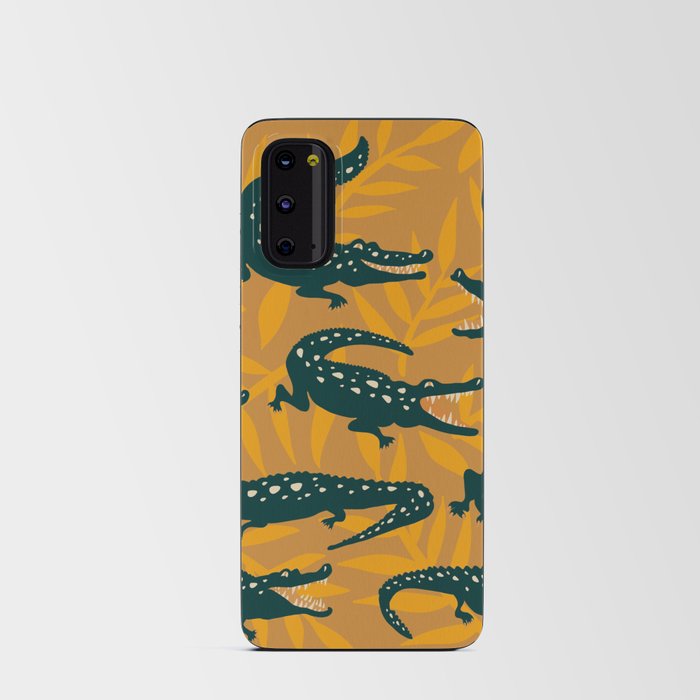 Alligator Collection – Ochre & Teal Android Card Case