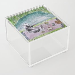 Badger's Picnic Watercolor Acrylic Box
