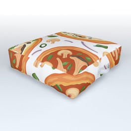 Pizza Lover Pattern Outdoor Floor Cushion