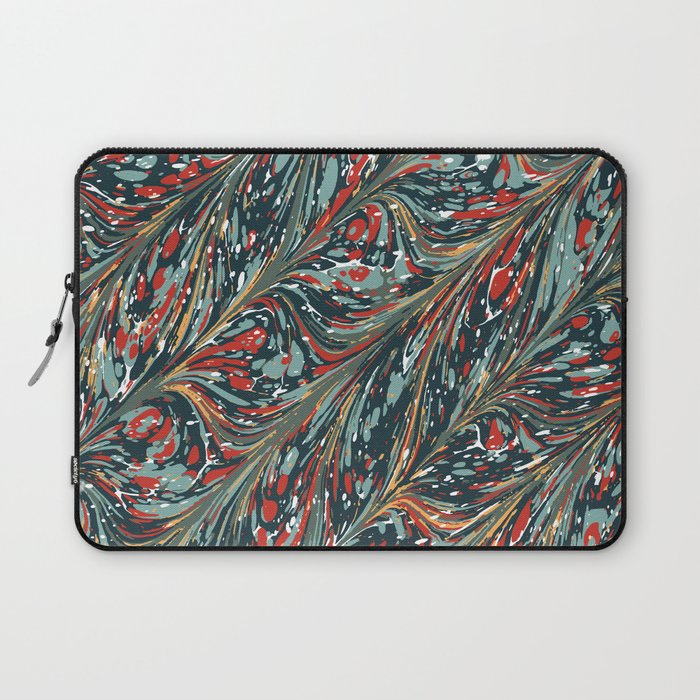 Boho twirl pattern multicolor Laptop Sleeve