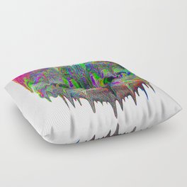 Psychedelic Cat Floor Pillow