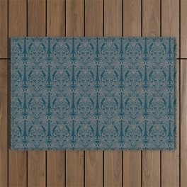 The Grand Salon, Teal Outdoor Rug