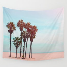 Palm Trees - Beach - California - Nature Photography Wall Tapestry