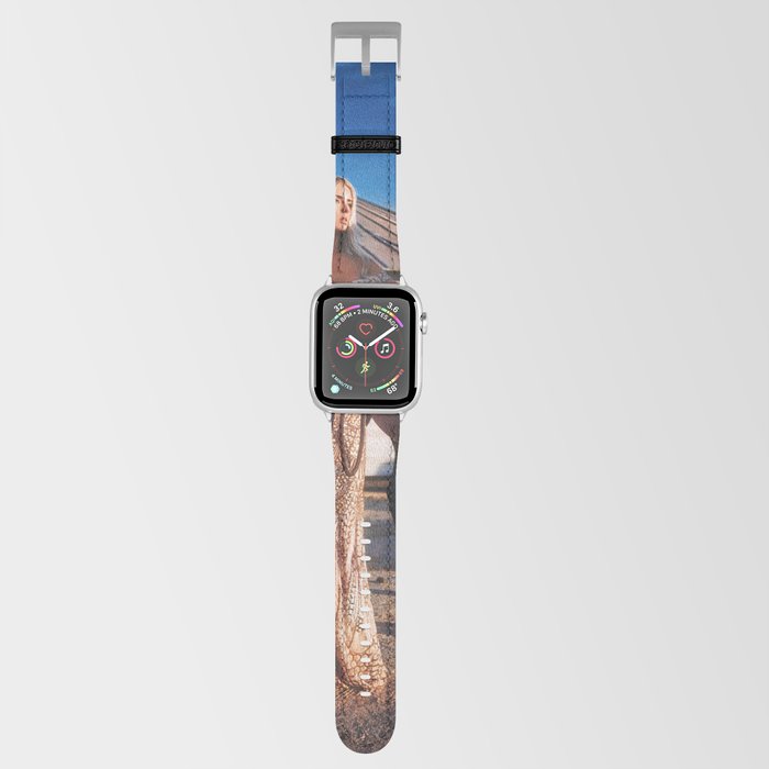Lord of the manor; blond with horse magical realism female portrait color photograph / photography Apple Watch Band
