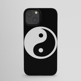 Yin Yang Feng Shui Harmony Black And White iPhone Case