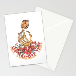 Set yourself free! Such a good sentence to show that to everyone Stationery Card