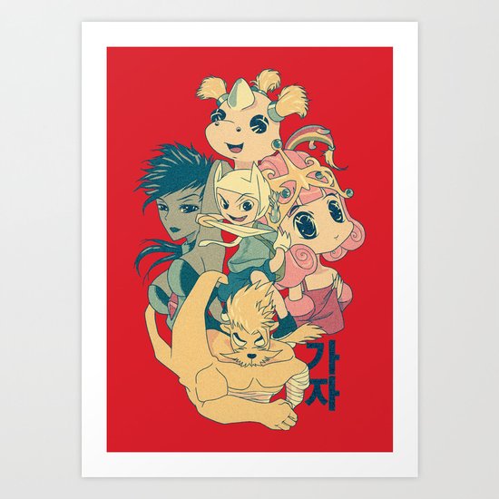 Adventure Time - Manga Take Art Print
