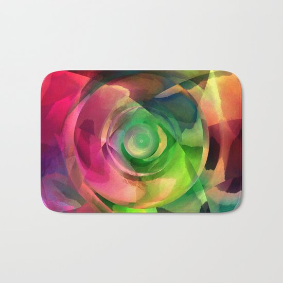 Multicolored abstract no. 14 Bath Mat
