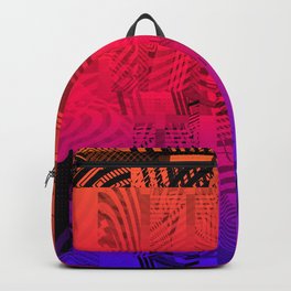 Upgrade Backpack | Retro, Opart, Futuristic, Modernart, Pop Art, Design, Digital, Ripples, 3D, Graphicdesign 