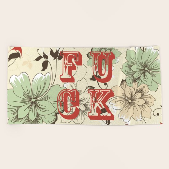 FUCK Beach Towel