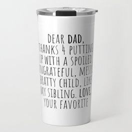 Dear Dad Travel Mug