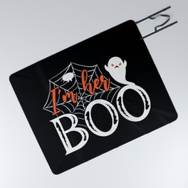 I'm Her Boo Funny Cool Halloween Ghost Picnic Blanket