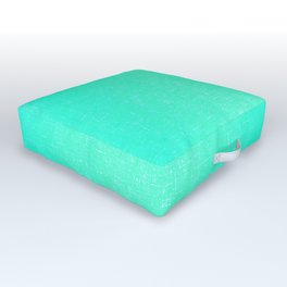 bright turquoise architectural glass texture look Outdoor Floor Cushion