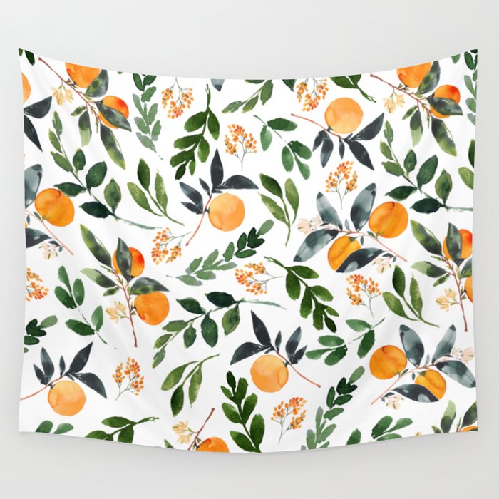 Orange Grove Wall Tapestry