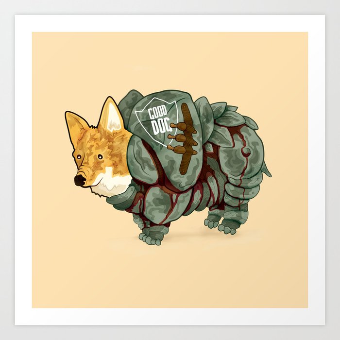 Dog deals battle armor