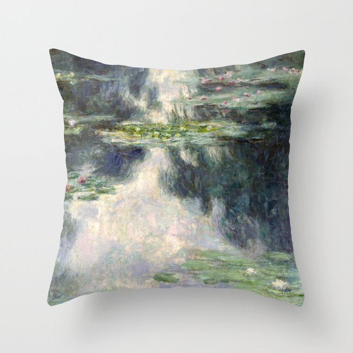 Pond with Water Lilies by Claude Monet, 1907 Throw Pillow